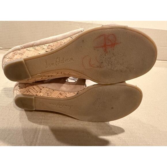 Sam Edelman Suede Dean Caged Gladiator Sandal Womens Size 6.5M Tan - Picture 6 of 8